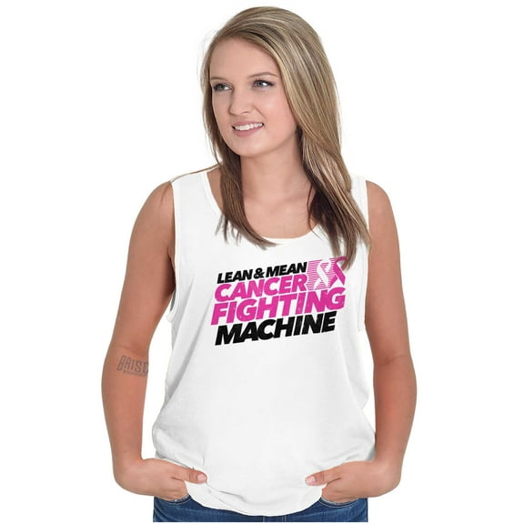 Lean Mean Cancer Fighting Machine BCA Tank Top Tee Shirt Women Brisco Brands S