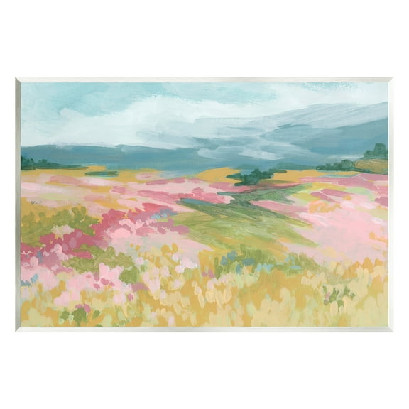 Stupell Industries Abstract Mountain Hills Landscape Painting Unframed Art Print Wall Art, 15 x 10
