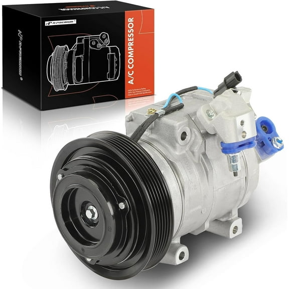A-Premium Air Conditioner AC Compressor with Clutch Compatible with Honda Accord 2013-2017 & Acura RDX 2016-2018, 3.5L, 10SRE18C Style