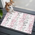 thumbnail image 3 of Rectangle Area Rugs 2 x 3 Ft, Pink Grey Botanical Non-Slip Residential Carpet, Spring Floral Summer Farmhouse Indoor Crawling Mats Runner Rugs for Living Room/Dining Room/Bedroom, 3 of 8
