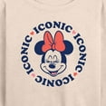 thumbnail image 3 of Mickey & Friends - Minnie Iconic Repeated - Women's Lightweight French Terry Long Sleeve Shirt, 3 of 5