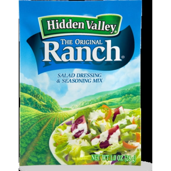 Hidden Valley Salad Dressing & Seasoning Mix, Ranch, 1 Oz (Pack of 14)
