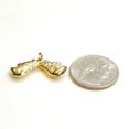 thumbnail image 3 of 14k yellow gold hollow 3D classic boxing gloves charm pendant fine jewelry 1.9g, 3 of 12