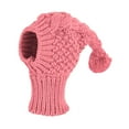 thumbnail image 3 of Dog Hat Snood Beanie with Pom Cozy Polyester Headwear for Small Dogs Christmas Walks Photo Outfits, 3 of 8
