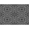 thumbnail image 1 of Ahgly Company Indoor Rectangle Patterned Iridium Black Area Rugs, 7' x 10', 1 of 6