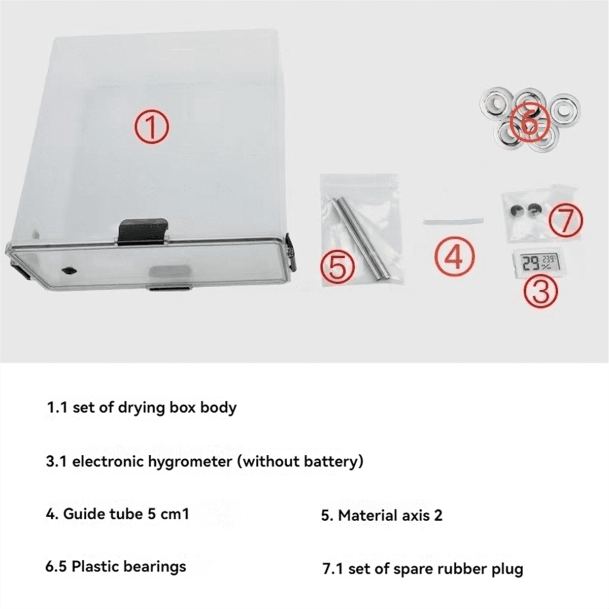 3D Printer Filament Dry Box Storage Hot-Air Heating Printing Material Holder Moisture- for All FDM