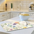thumbnail image 6 of Yayeee Dish Drying Mat for Kitchen Counter 18"x24" Microfiber Absorbent Pad, Blue Floral Rabbit, 6 of 7