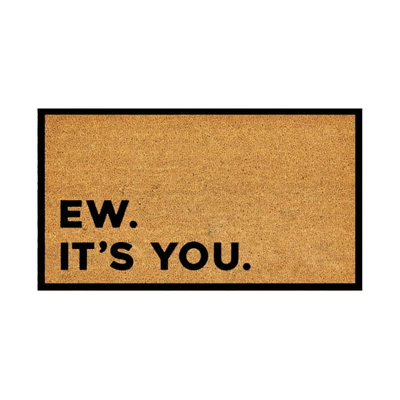 Coir Doormat Doormats Outdoor Welcome Outdoor Rug Front Door Mat Welcome Mat Natural Door Mat Rustic Welcome Floor Mat Doormat for Entryway Outside Yard Home Decoration, 16x24 Inch EW IT'S YOU.