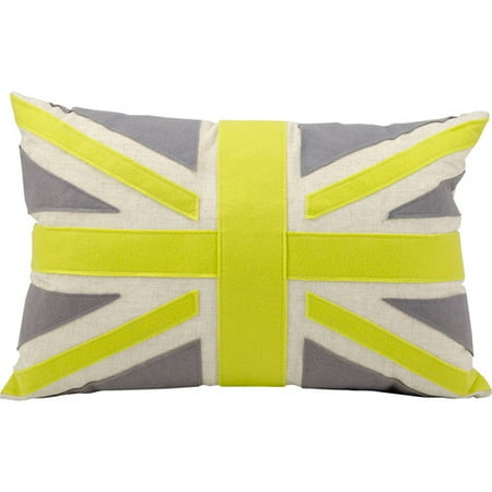 Nourison Union Jack British Flag Decorative Felt Pillow