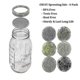 thumbnail image 4 of 4 Pack Sprouting Jar Screen Lids, 304 Stainless Steel Sprouting Lids For Wide Mouth 32 Oz Mason Jars, 4 of 5
