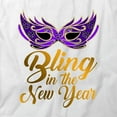 thumbnail image 2 of Bling In The New Year T-Shirt | Cool Holiday White Tee Gift, 2 of 5