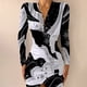 thumbnail image 3 of Women Tunic Bodycon Dress Ladies Holiday Evening Party V-Neck Leopard Dress, 3 of 8