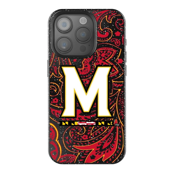 Keyscaper Maryland Terrapins Paisley Bling iPhone Case