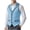 Blue, variant on WIZUTIZ Men's Vintage Corduroy Suit Vest Casual V-Neck Dress Waistcoat Silm Fit Textured Faux Fake Suit Vest with Pockets