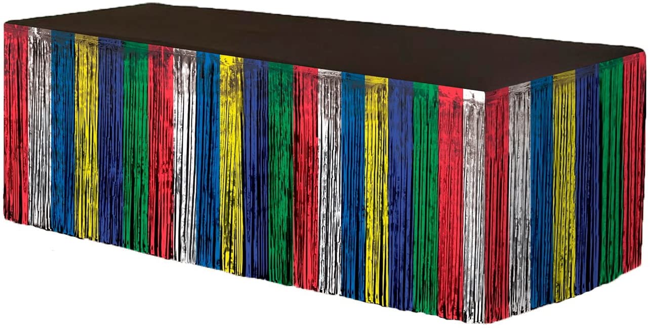 fringe table skirt walmart