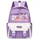 thumbnail image 3 of 1pc Children's Backpack For Kindergarten Primary School, Travel Backpack For Boys And Girls, Cute Rabbit Pattern Design Backpack, Simple Preppy Contrast Color Backpack, 3 of 4