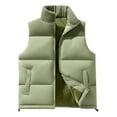 thumbnail image 4 of Gilets d'Automne Femmes 2025 Automne Hiver Gilets Réversibles Sans Manches Col Montant Gilet Femmes Vêtements d'Extérieur A TG, 4 of 7