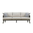 thumbnail image 7 of New Classic Furniture Genova Metal/Wicker Patio Sofa with Accent Pillows in Gray, 7 of 7