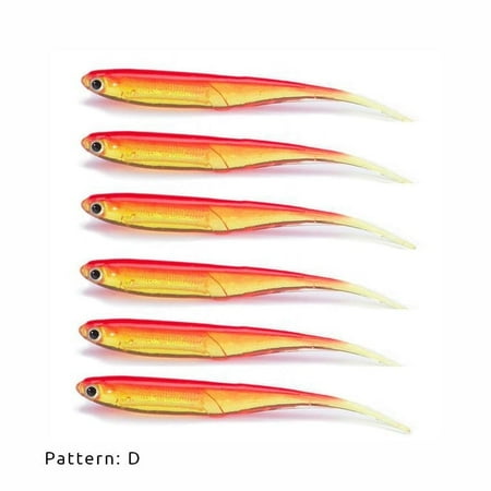 RubberBaits 3.5 Minnow Soft Plastic Jerk Bait (6 Pack)