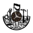thumbnail image 2 of Woodworking Tools Vinyl Wall Clock, Vinyl Record Clock Wall Art Silent & Non-ticking(12 inchs C-LED), 2 of 6