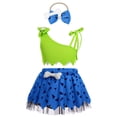 thumbnail image 3 of Vestido de hombre de las cavernas para Halloween, ropa para niñas pequeñas, vestidos con hombros descubiertos y huesos de perro, disfraz histórico de la Edad de Piedra para fiesta de Halloween para ni, 3 of 5