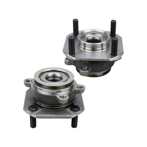 Front Wheel Bearing Hub Assembly - Set of 2 - Compatible with 2007 - 2012 Nissan Sentra 2.0L 4-Cylinder with 4-Wheel ABS Brakes 2008 2009 2010 2011
