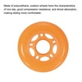 thumbnail image 4 of Uxcell 2.8" OD Inline Skate Wheels 82A Skate Replacement for Single Row Skate, Orange 8 Pack, 4 of 5
