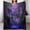 Forest-2, variant on Enchanted Forest Throw Blanket Fantasy Forest Purple Waterfall Pattern Soft Lightweight Warm Plush Blankets for Sofa Bedroom 60"x80"