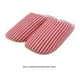 thumbnail image 5 of EeaseMX Pantuflas acogedoras de rayas rojas, estilo japonés, mullidas, para adultos, cálidas, para otoño e invierno (talla S, talla 36-37), 5 of 7