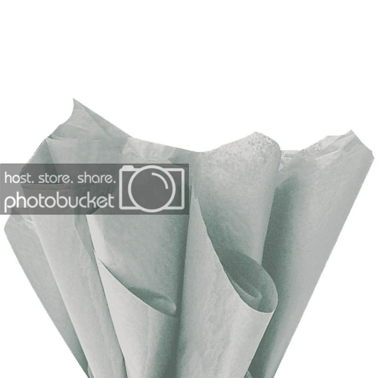 JAM Paper Tissue Paper - Grey/Silver - 10 Sheets/pack
