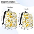 thumbnail image 3 of Naloa Gnomes Bees Canvas Backpack for Men Women Rucksack Casual Travel Daypack College Tote Satchel Bookbag for Teens-Medium, 3 of 7