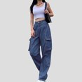 thumbnail image 4 of Cyber and Monday Deals Aloohaidyvio Tummy Control Wide Leg Jeans for Women,Boot Cut Jeans for Women High Waisted,Jeans for Women Trendy,Stretchy Jeans for Women, 4 of 6