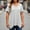 White, variant on Women Plus Size Tops Cut Out V Neck 3/4 Sleeve Blouses Dressy Casual Tunic Tops To Wear With Leggings Woman Tee Athletic Short Sleeve Shirt Women Small Long Sleeve Shirt Tee for Women Short Sleeve