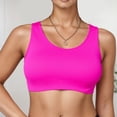 thumbnail image 2 of HNMKIU Tankini Tops for Women U Neck Push Up Bra Padded Underwire Swimsuit Tops Solid Color Bathing Suit Top 2026 Womens Swimsuit Tops Z01_Hot Pink,L, 2 of 4