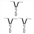 thumbnail image 2 of 3X Rain Chain Gutter Adapter, Black V-Shaped Rain Chain Adapter with S-Shaped Hook, Rain Chain Hook,3 x Rain Chain Gutter Adapter,black, 2 of 9