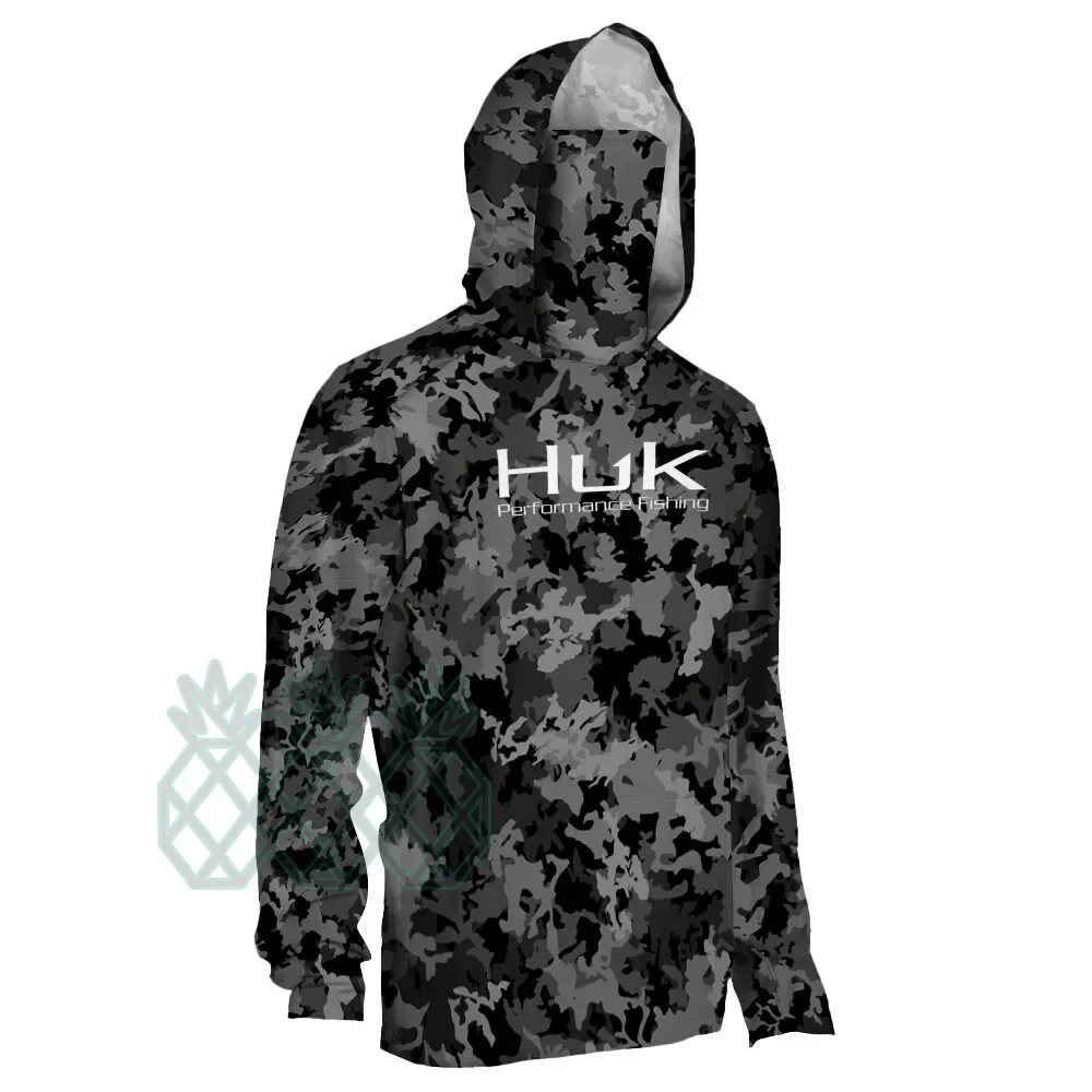 HUK Icon X Camo Long Sleeve Performance Fishing Shirt Manches