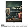 thumbnail image 4 of Orinice Clapperboard Film Reel Popcorn Warm Lightweight Blanket Soft Fleece Blankets All Seasons Sofa Decor Cow Gifts - Multiple Sizes Available 50x60in, 4 of 6