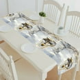 thumbnail image 1 of EREHome Hunting Wolf Wild Eyes Walking In Winter Forest table runner table cloth tea table cloth 16x72 inch, 1 of 1