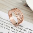 thumbnail image 4 of GFDYREE Triskele Trinity Celtic Knot Rings Stainless Steel Band for Women, 4 of 7