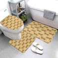 thumbnail image 3 of Bathroom Rugs Sets 3 Piece - Dachshund Dog Puppy No.1047 Absorbent Non Slip Bath Mats, U-Shape Toilet Lid Cover, Contour Mat, Soft Washable Shower Mats Bath Rug Mat for Bathroom Tub Toilet, 3 of 7