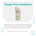 thumbnail image 3 of Pet Waste Station Mount - Indoor Outdoor Dog Poop Bag Dispenser Holder Kit - Wall & Post Mounting Bracket - Compatible with Most Trash Cans - Secure & Space Saving, 3 of 6