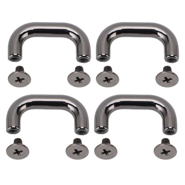 20 Sets U Shape Bag Buckle, 5.5mm Screws Hardware with Arch Bridge Crafted Durability Arch Bridge Bag Buckle for Handbag Desk Drawer