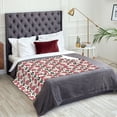 thumbnail image 5 of XMXT Throw Blankets, Heart Pet Paw Print Bed Blanket for Bedroom Sofa, 50 x 70 inches Multicolor, 5 of 9