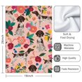 thumbnail image 3 of 2 Pcs Funny Kitchen Towels,Dogs with Flowers Microfiber Dish Towels,Kitchen Tea Towels,Kitchen Towel Set (18" X 26"), 3 of 3