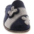 thumbnail image 4 of SC Home Collection Womens 12217 Natural Wool Flower Cozy House Slippers Made in Europe, 4 of 4