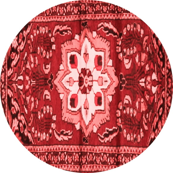 Ahgly Company Indoor Round Persian Red Traditional Area Rugs, 6' Round