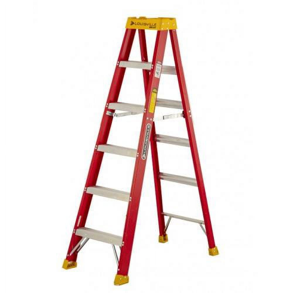 USDED Louisville Ladder 6 ft. Fiberglass Step Ladder with 300lbs  L-3016-06(G) 728865108494