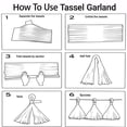 thumbnail image 2 of 15Pcs Tassel Garland Tissue Paper Tassel Banner,Tassels Party Decorations for Wedding, Birthday, Bridal, Baby Shower Party Decorations, 2 of 3