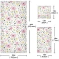 thumbnail image 3 of SKYSONIC 3 Pack Towel Sketchy Wild Floral Cotton Bath Towel Set (1 Bath Towel, 1 Hand Towel, 1 Washcloth) for Bathroom, Super Soft and Quick Dry Towels, 3 of 7