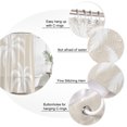 thumbnail image 3 of Small Stall Shower Curtain 48x72 Inch Narrow Half Size Cream Palm Tree Bath Curtains Bathroom Decor, Coastal Tropical Summer Coconut Plants Waterproof Fabric Shower Curtain Set with Hooks 48 Inch, 3 of 7